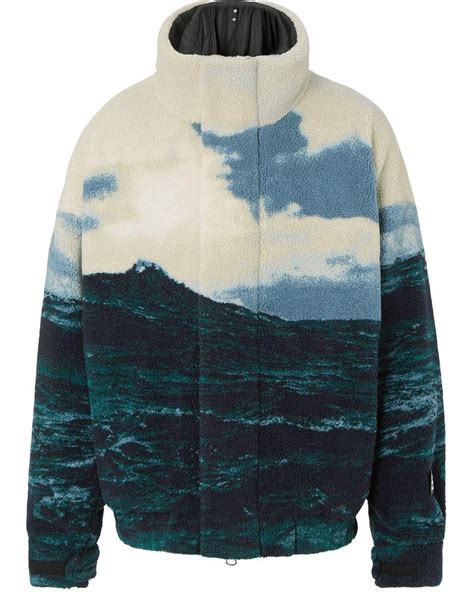 burberry sea print fleece